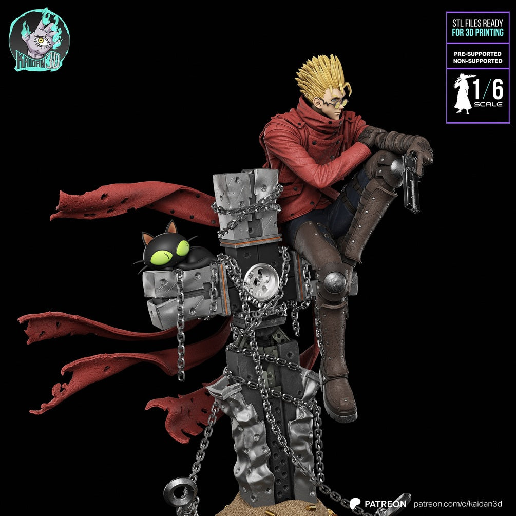 Trigun - Vash the Stampede 1/6 Scale Resin Statue | Painted & DIY Kit Options