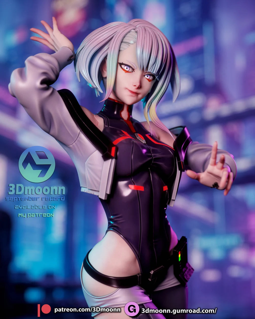 Lucy Statue 1/6 Scale - Cyberpunk Edgerunners | Billy Bones Emporium