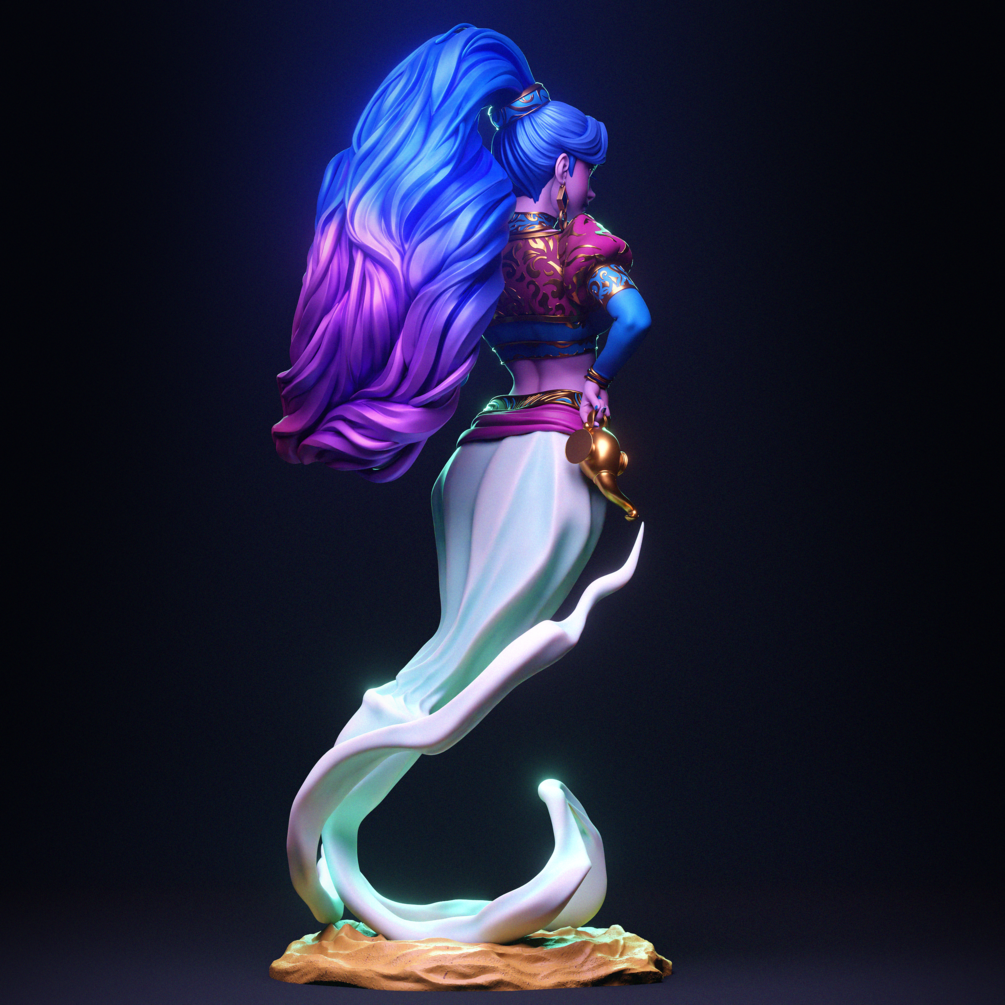 Djinn Statue by CA 3D | 3D Printed Resin Figurine – Billy Bones Emporium