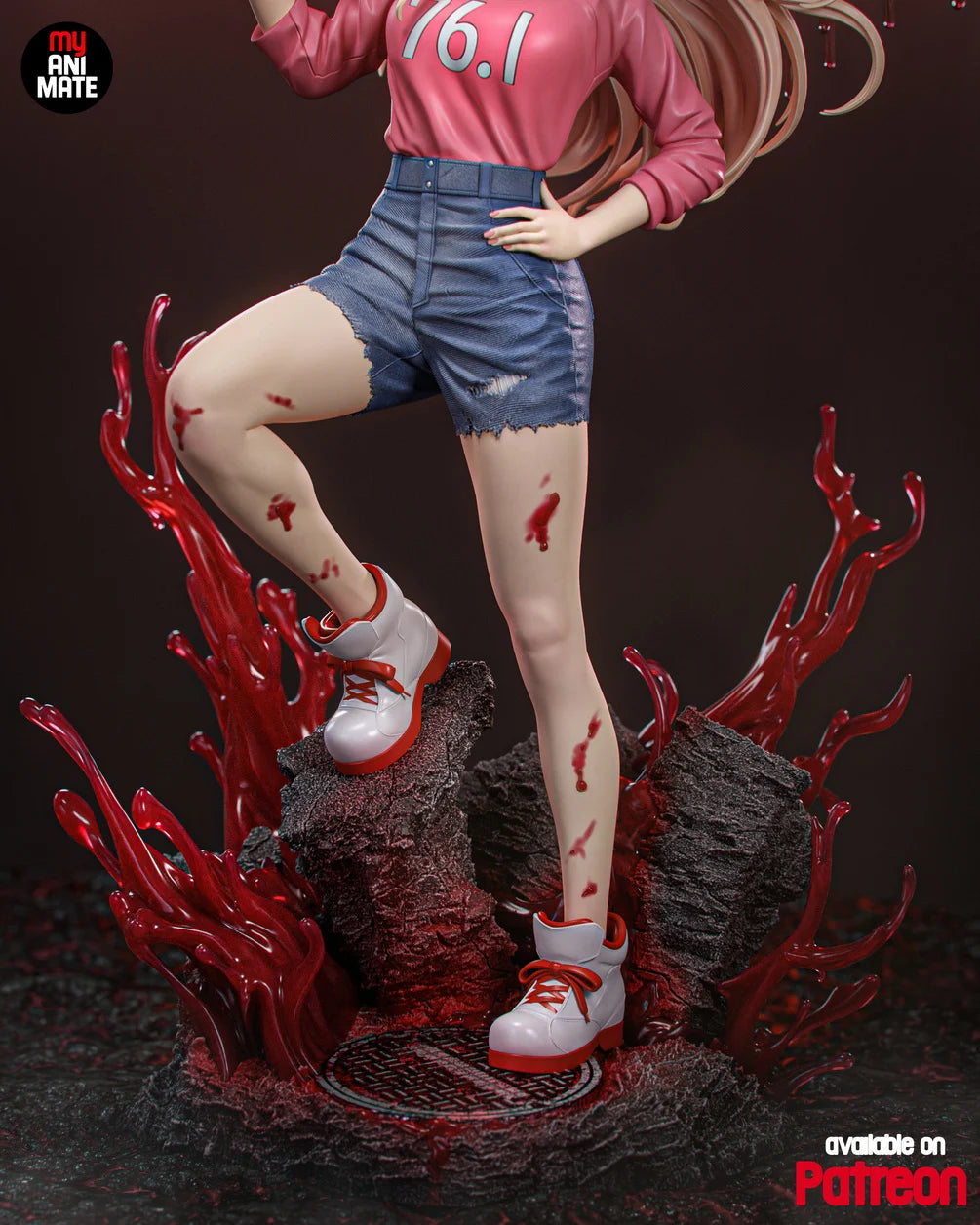 Power (Chainsaw Man) Custom Resin Statue – 1/8 Scale Collectible Figure with Swappable Blood Weapons
