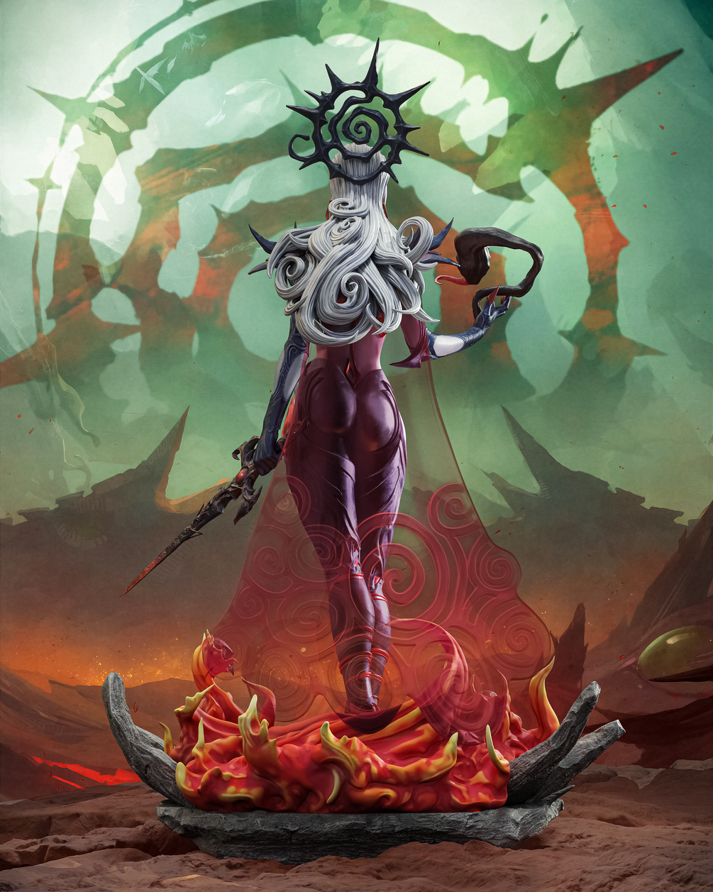 Symbiote Hela Marvel Resin Statue | CA 3D Garage Kit