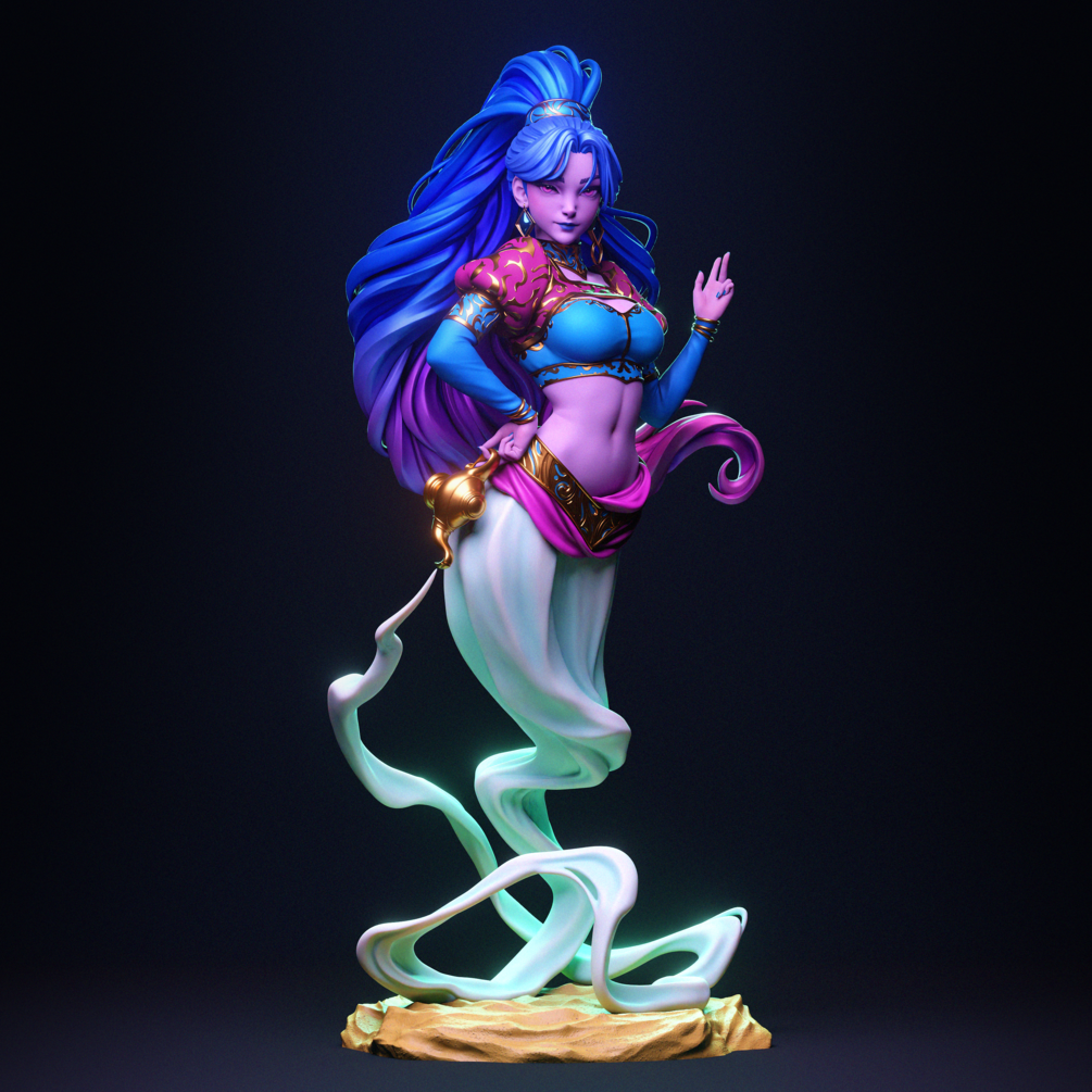 Djinn Statue by CA 3D | 3D Printed Resin Figurine – Billy Bones Emporium