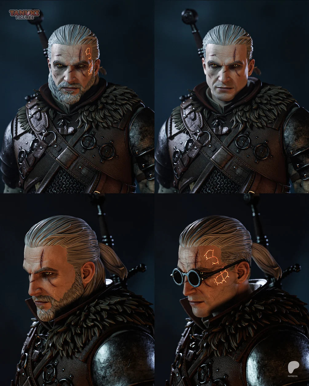 Geralt of Rivia The Witcher Statue- 1/6 Scale Collectible by Tanuki Figures