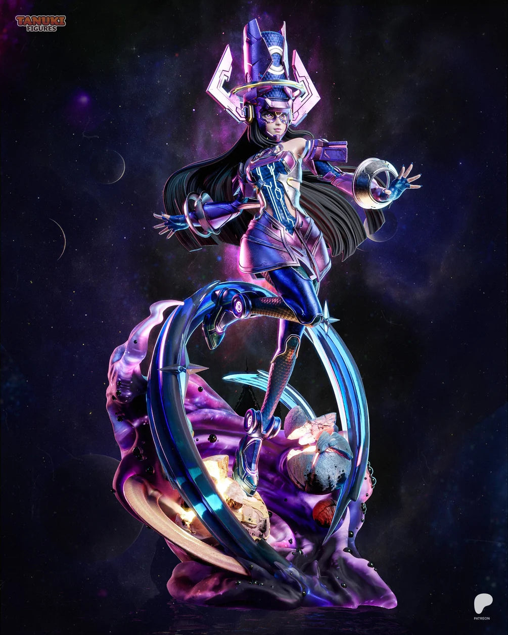 Galacta Custom Resin Statue – High-Detail Cosmic Collectible Figure