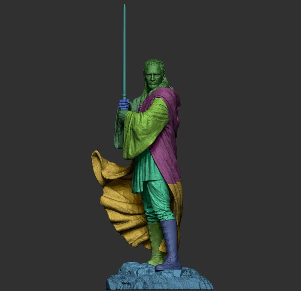 Star Wars - Qui-Gon Jinn Jedi Master Statue | 1/6 & 1/9 Scales | Raw, Primed & Painted Options