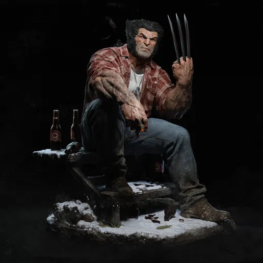 Old Man Logan / Wolverine Collectible Statue with Switchable Heads – Rescale Miniatures