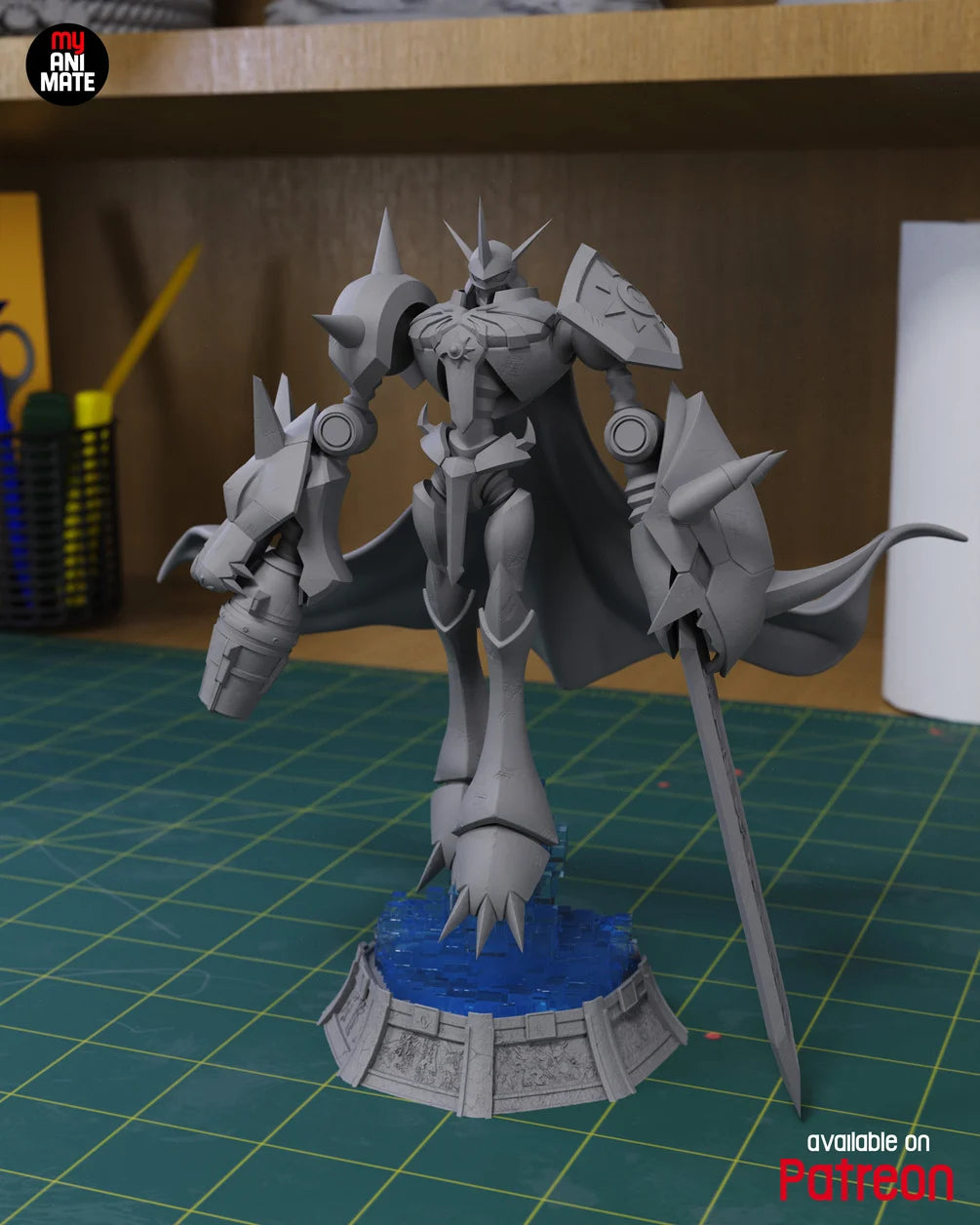 Omnimon(Omegamon) Custom Resin Statue – 1/8 Scale Digital Monster Collectible