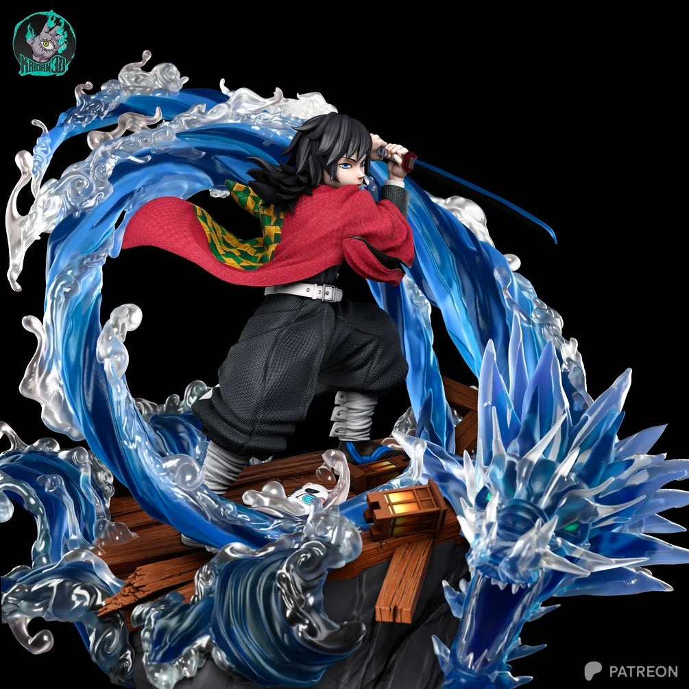 Giyu Tomioka Water Dragon Diorama Statue - Demon Slayer | Billy Bones Emporium