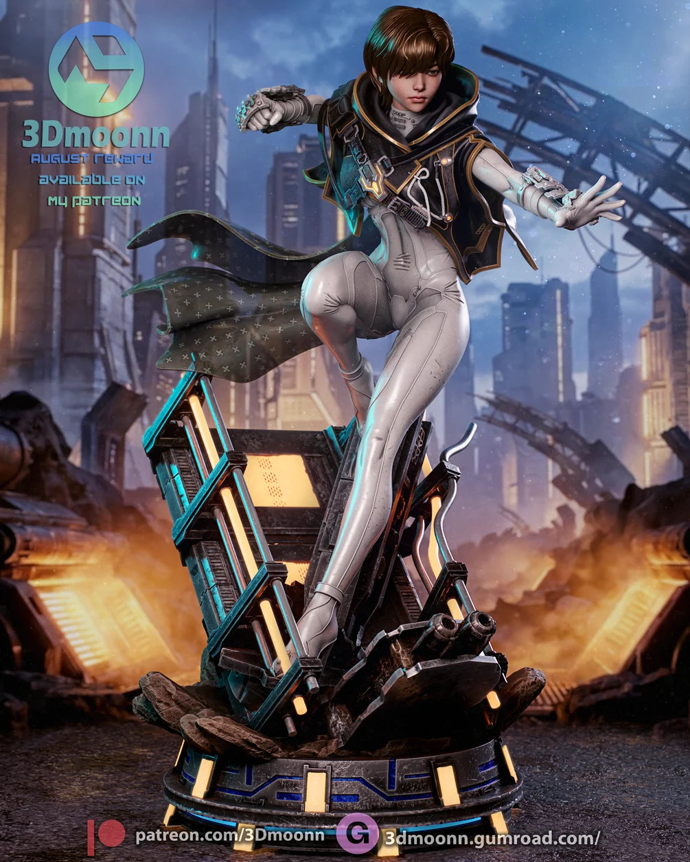Evie Statue 1/6 Scale - Stellar Blade Blood Rain | Billy Bones Emporium