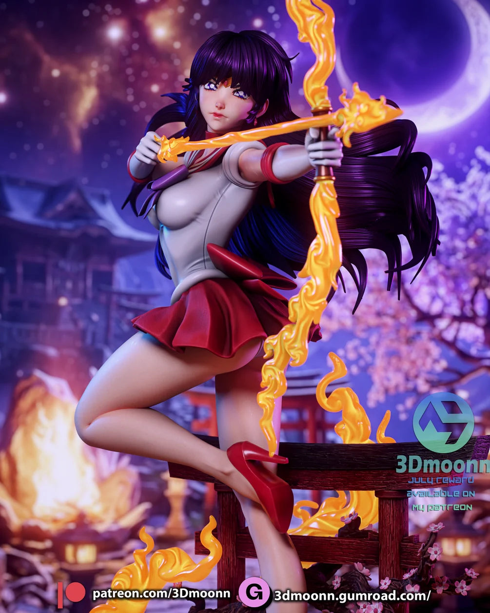 Sailor Mars Statue 1/6 Scale - Sailor Moon | Billy Bones Emporium
