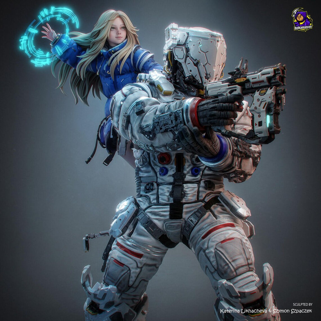 Pragmata's Hugh Williams and Diana: Premium Resin Display Miniature