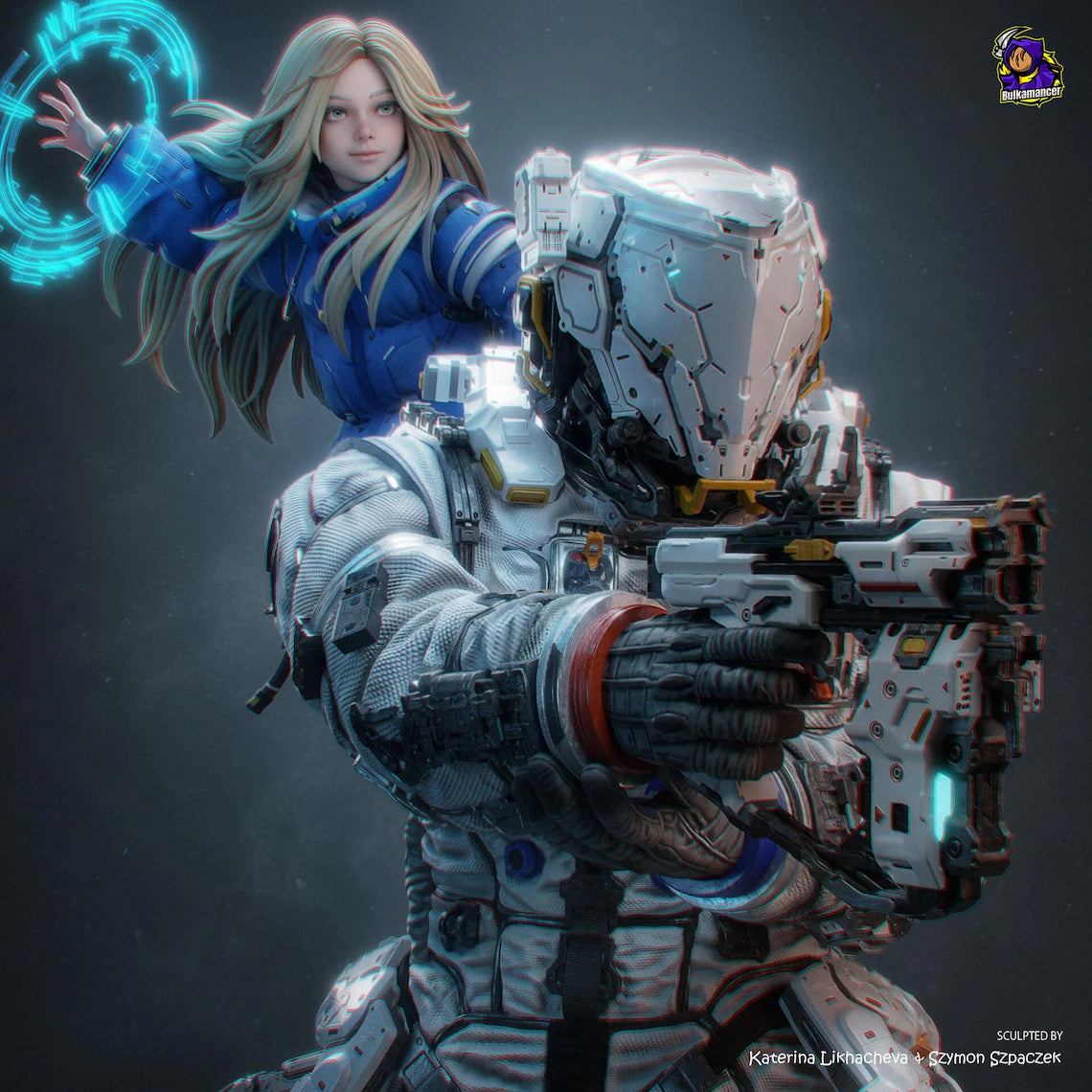 Pragmata's Hugh Williams and Diana: Premium Resin Display Miniature