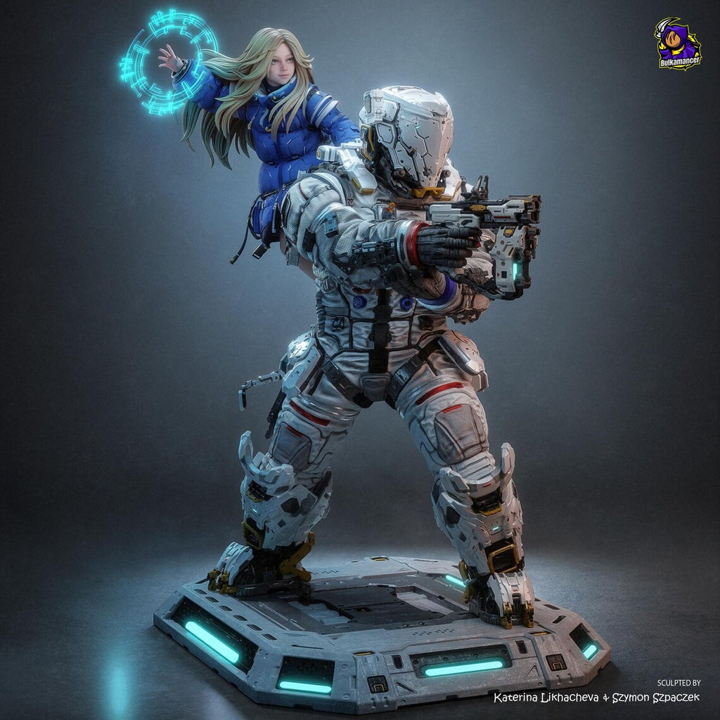 Pragmata's Hugh Williams and Diana: Premium Resin Display Miniature