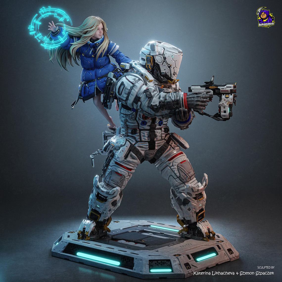 Pragmata's Hugh Williams and Diana: Premium Resin Display Miniature