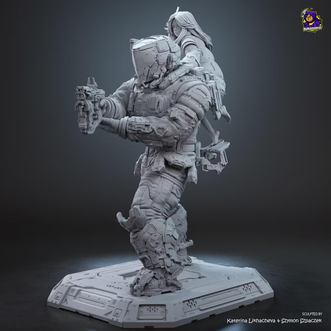 Pragmata's Hugh Williams and Diana: Premium Resin Display Miniature