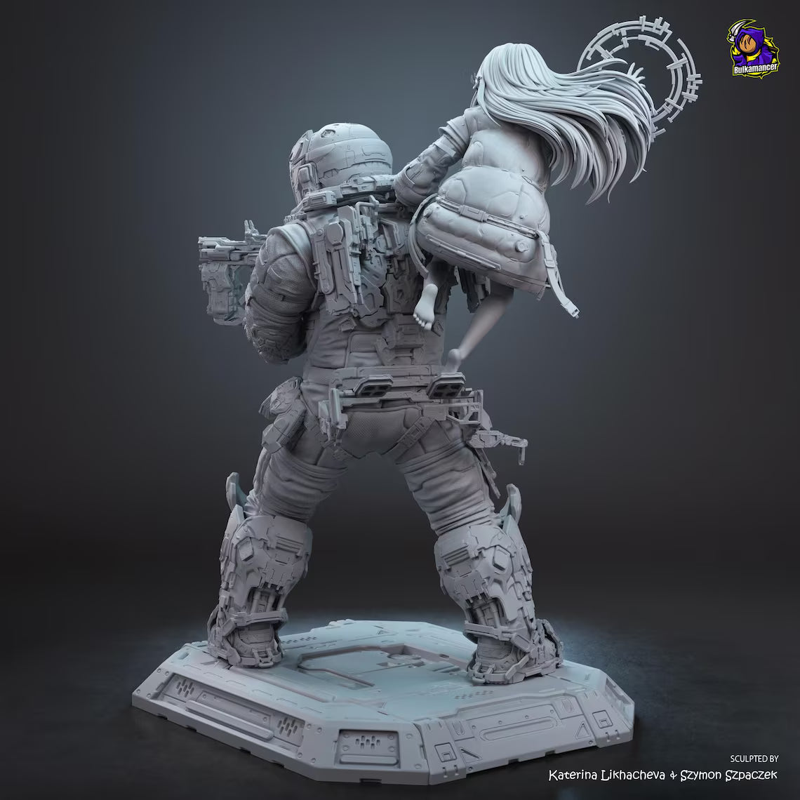 Pragmata's Hugh Williams and Diana: Premium Resin Display Miniature
