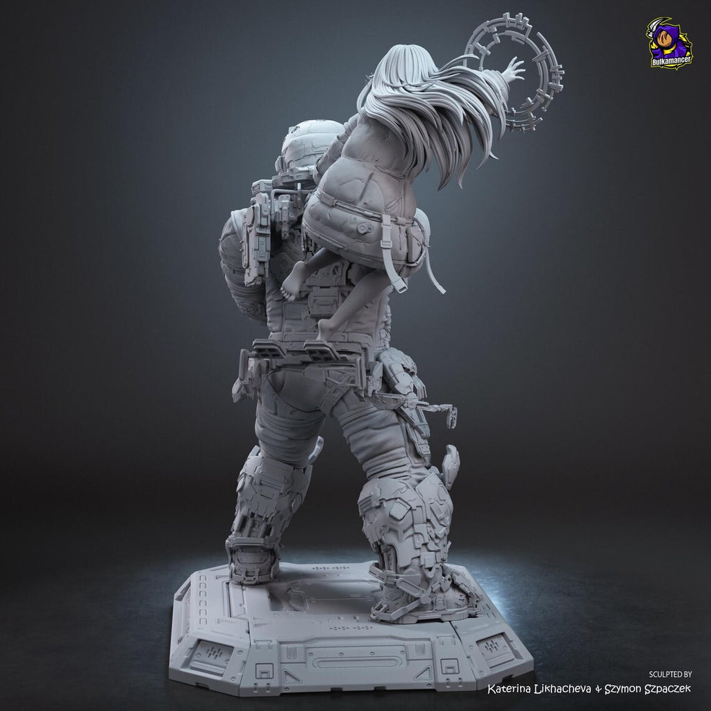Pragmata's Hugh Williams and Diana: Premium Resin Display Miniature