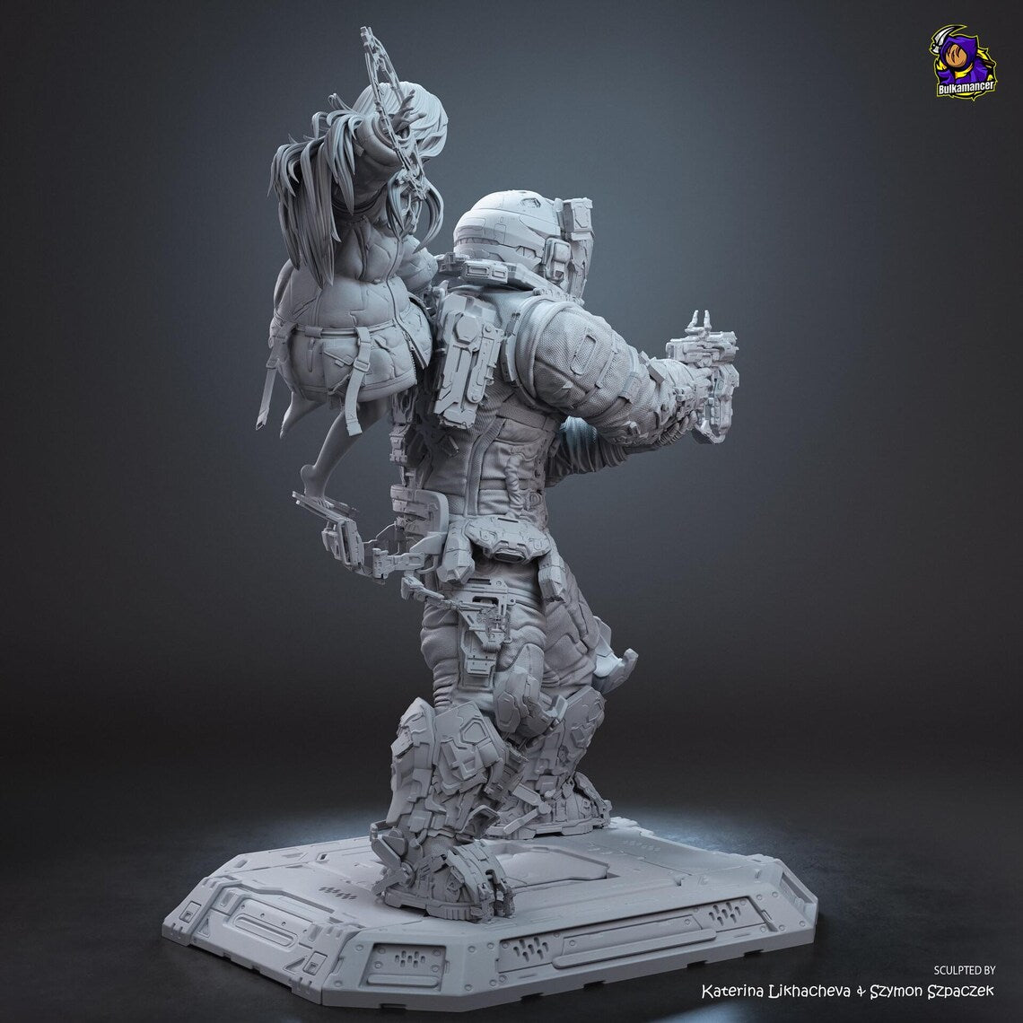 Pragmata's Hugh Williams and Diana: Premium Resin Display Miniature