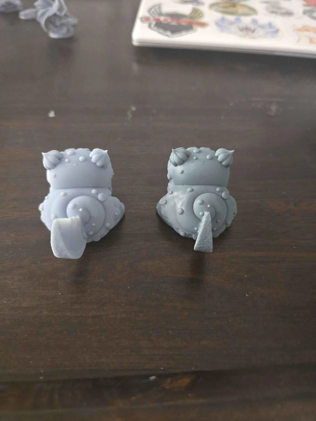 Puff Chibi Pastry Monster Resin Figure | 35mm Tabletop RPG Mini Unpainted