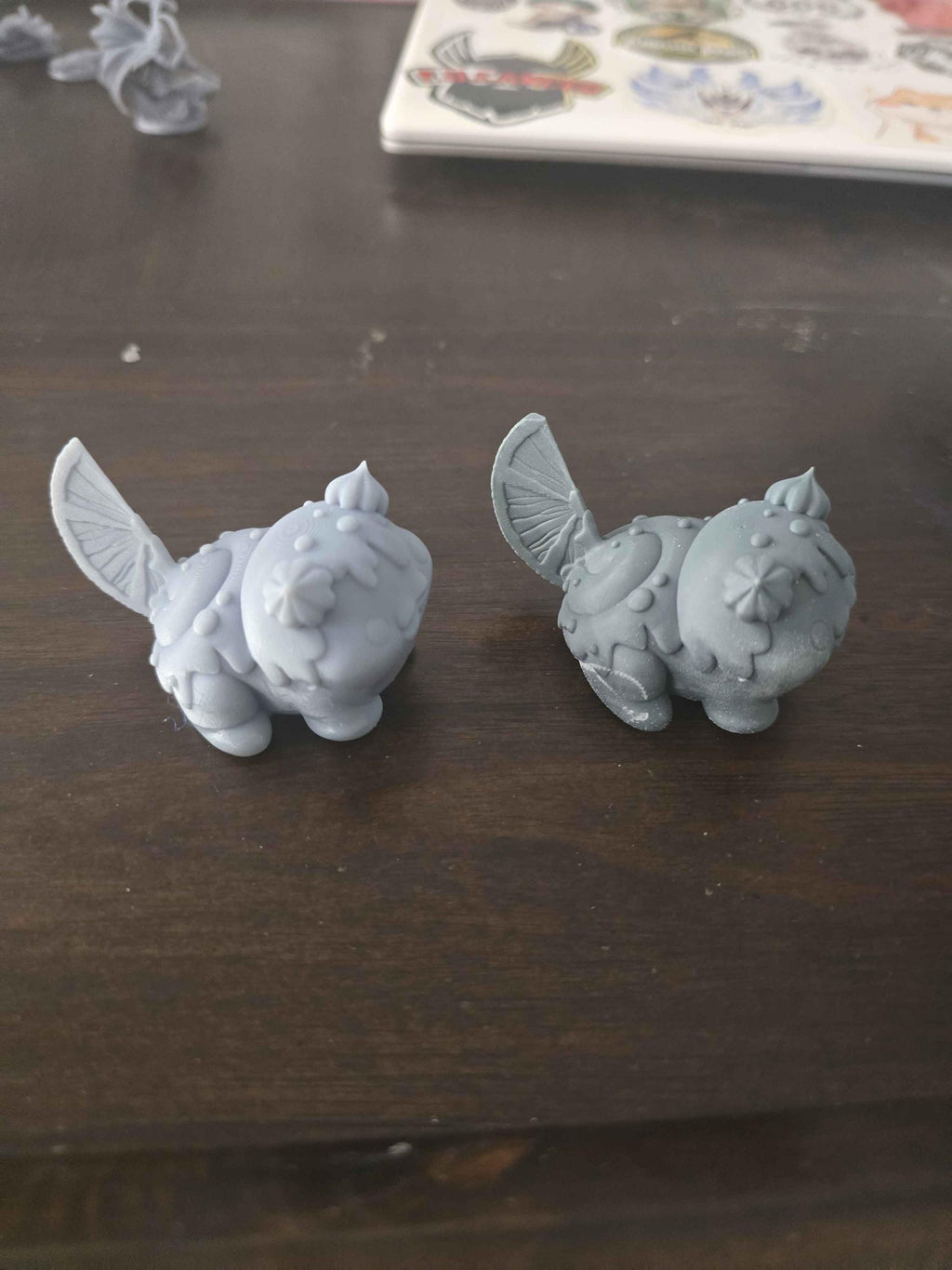 Puff Chibi Pastry Monster Resin Figure | 35mm Tabletop RPG Mini Unpainted