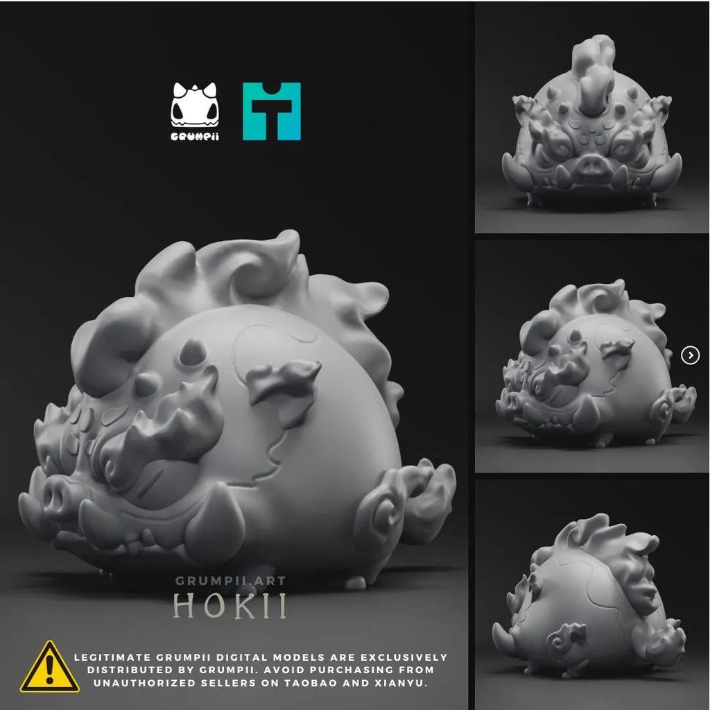 Grumpii Mythical Beast Collectible Toy Figurine – 3D Printable Fantasy Creature Models