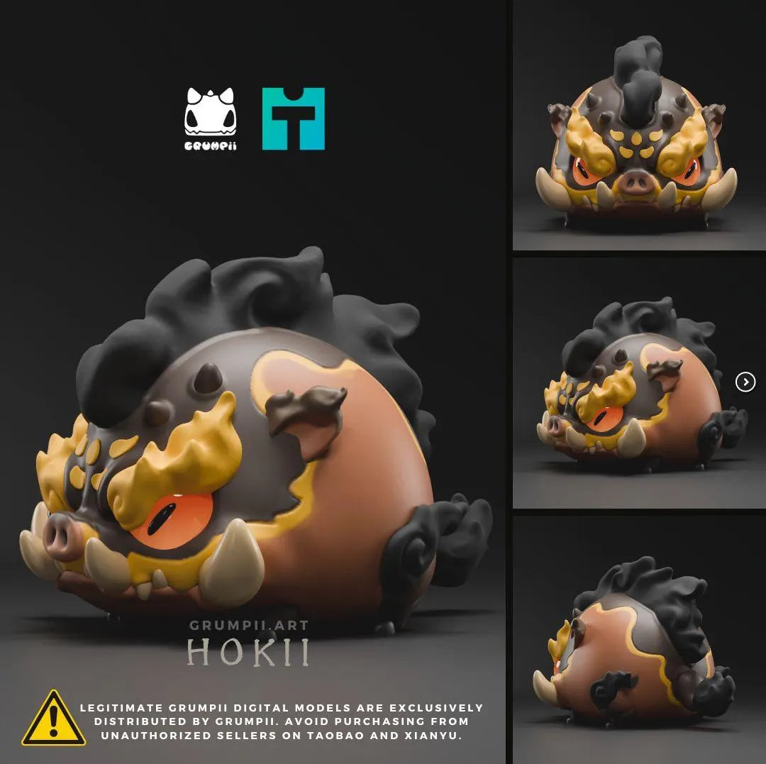 Grumpii Mythical Beast Collectible Toy Figurine – 3D Printable Fantasy Creature Models