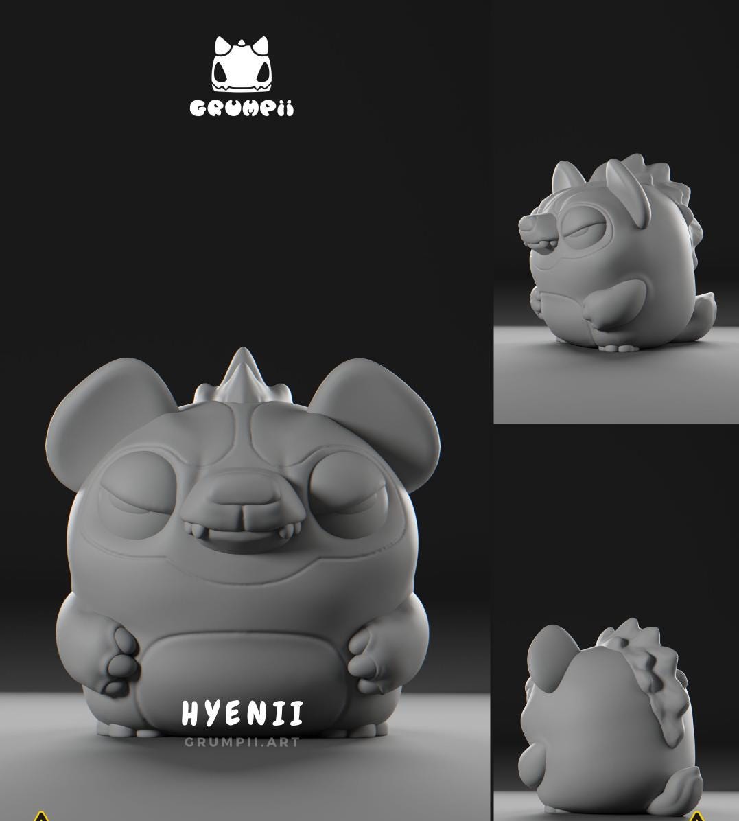 Grumpii Safari Monsters 3D Printable Figurines