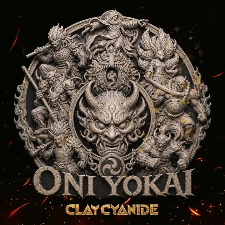 Oni Yokai – DnD Miniature | Clay Cyanide Resin STL | Fantasy Tabletop Japanese Demon Figure