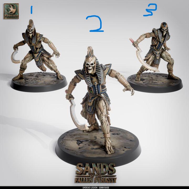 Sands of the Fallen Dynasty – DnD Miniatures | Rescale Resin STL | Ancient Desert Fantasy Tabletop Figure Set