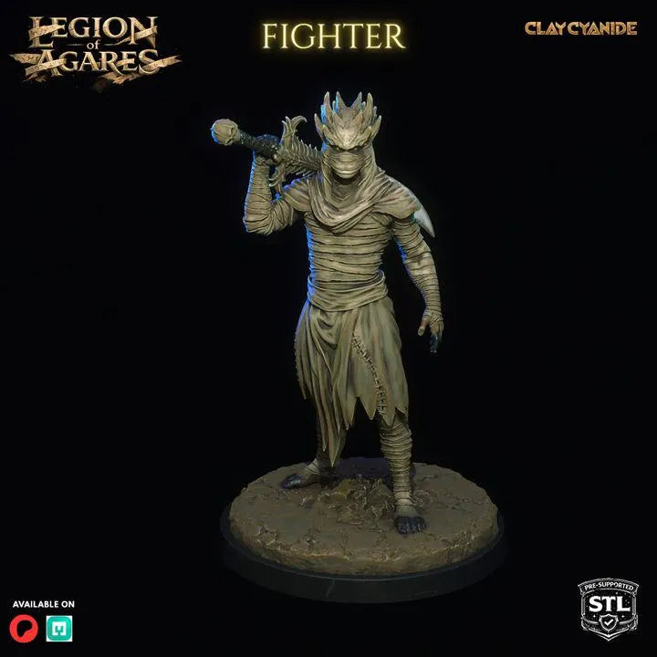 Legion of Agares – DnD Miniatures | Clay Cyanide Resin STL | Fantasy Tabletop Creature Figures