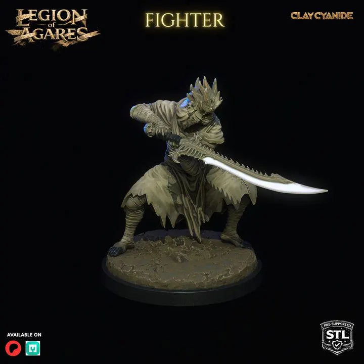 Legion of Agares – DnD Miniatures | Clay Cyanide Resin STL | Fantasy Tabletop Creature Figures