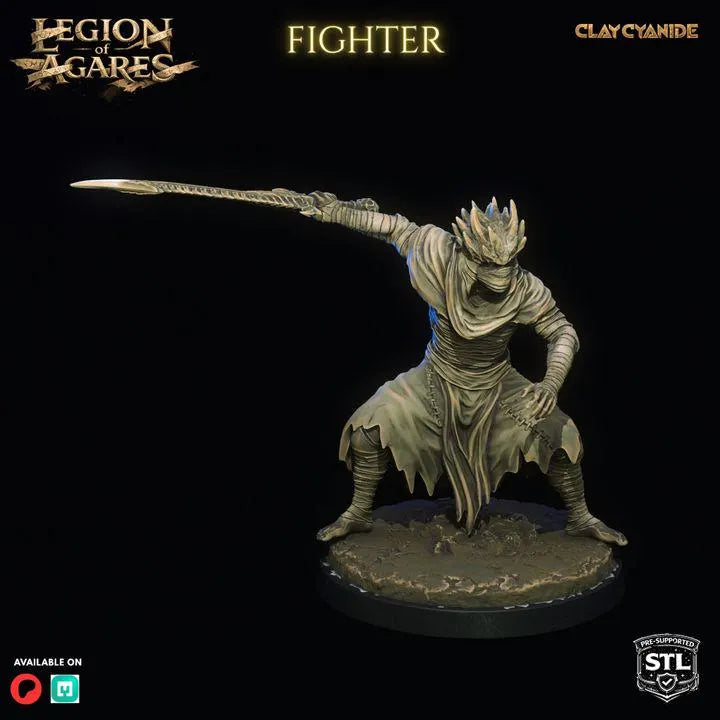 Legion of Agares – DnD Miniatures | Clay Cyanide Resin STL | Fantasy Tabletop Creature Figures