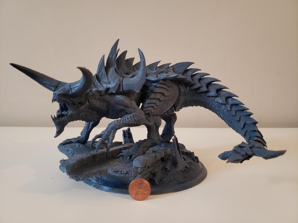 Tarrasque – Dungeons & Dragons Monster Miniature | Resin TTRPG STL | Rescale Colossal Boss Figure