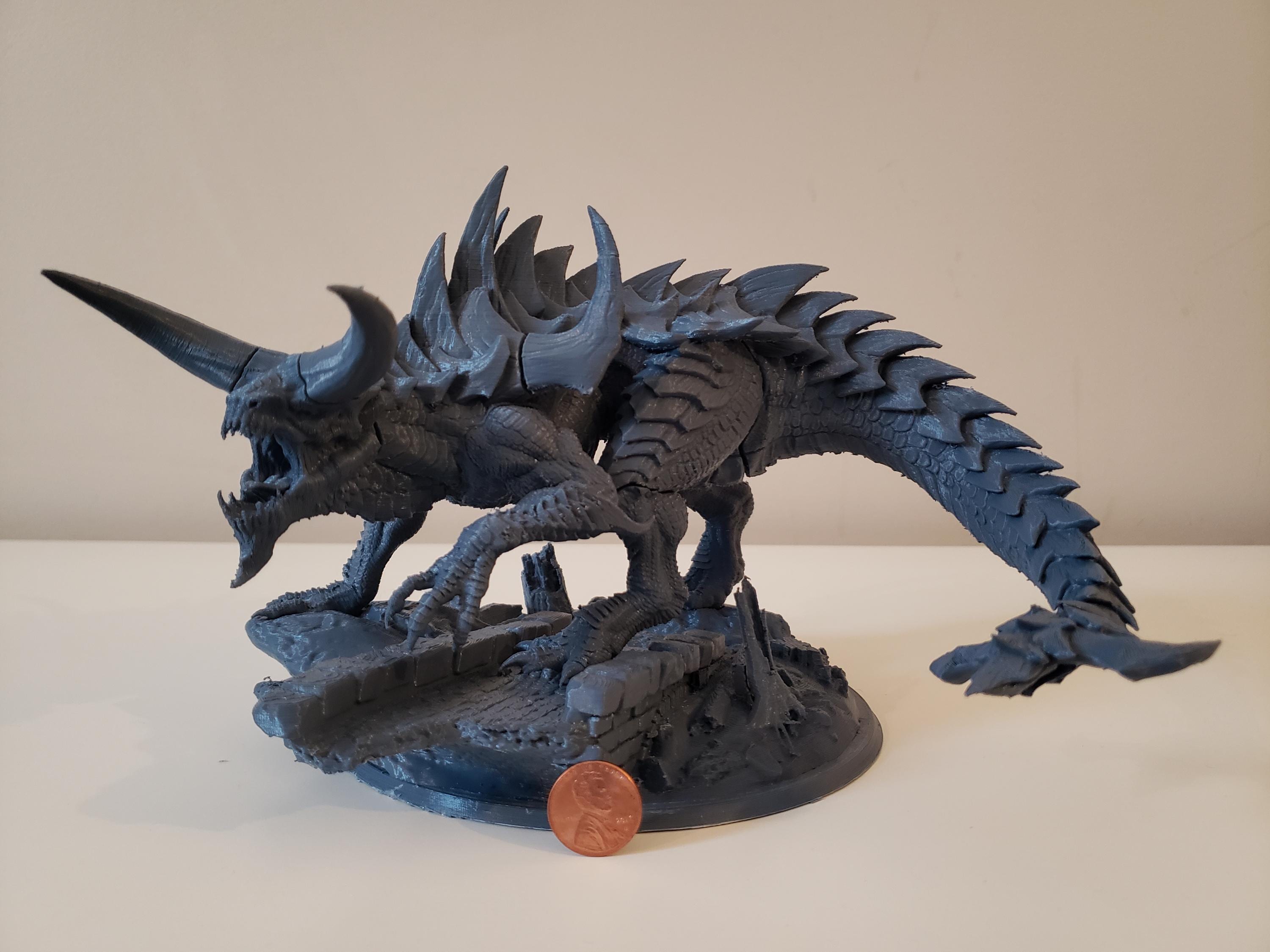 Tarrasque – Dungeons & Dragons Monster Miniature | Resin TTRPG STL | Rescale Colossal Boss Figure