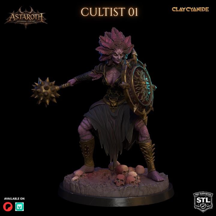 Astaroth – Infernal Court Miniature | Clay Cyanide DnD Compatible Resin STL | Dark Fantasy Tabletop Demon Figure
