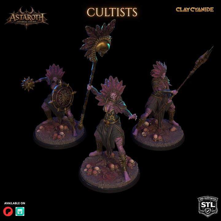 Astaroth – Infernal Court Miniature | Clay Cyanide DnD Compatible Resin STL | Dark Fantasy Tabletop Demon Figure
