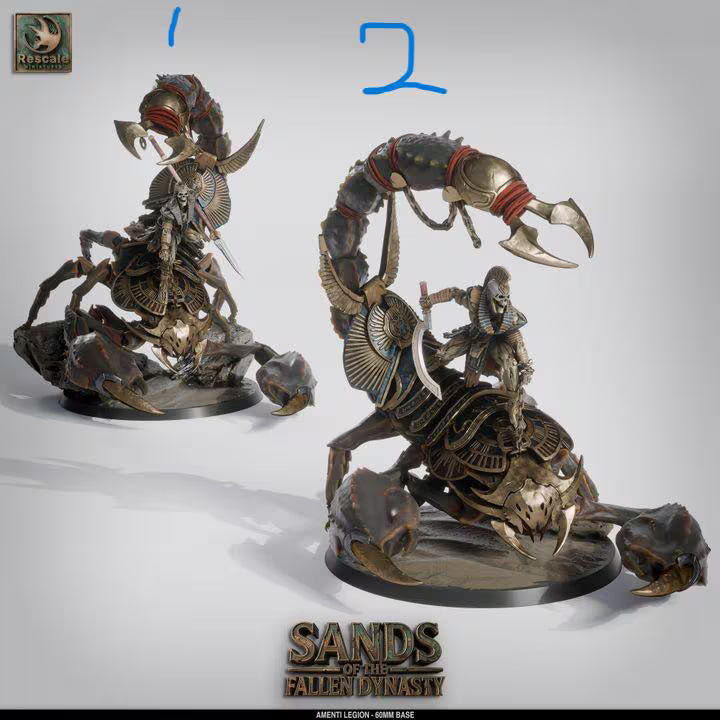 Sands of the Fallen Dynasty – DnD Miniatures | Rescale Resin STL | Ancient Desert Fantasy Tabletop Figure Set