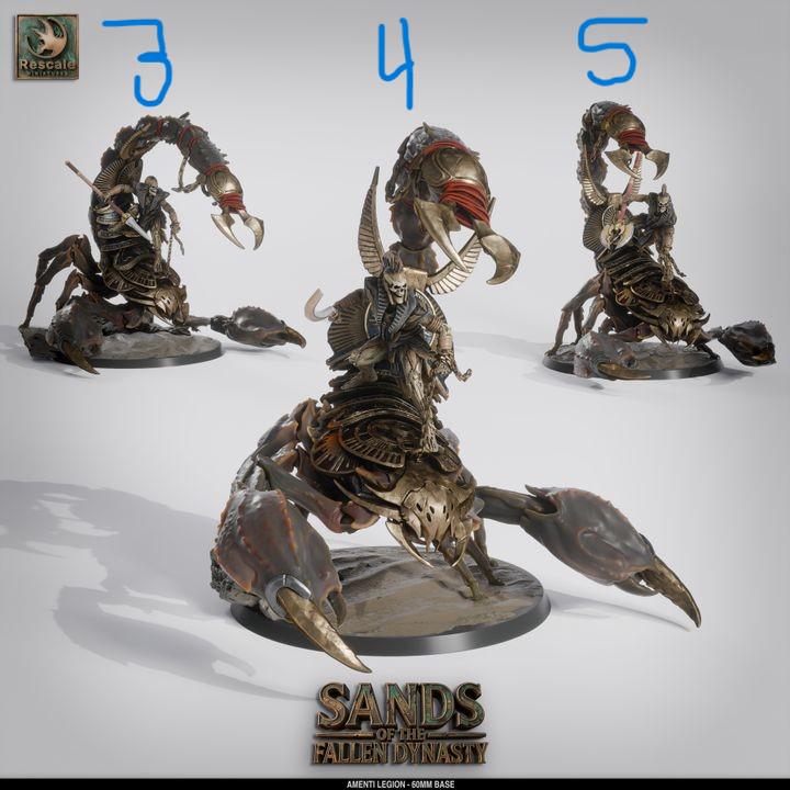 Sands of the Fallen Dynasty – DnD Miniatures | Rescale Resin STL | Ancient Desert Fantasy Tabletop Figure Set
