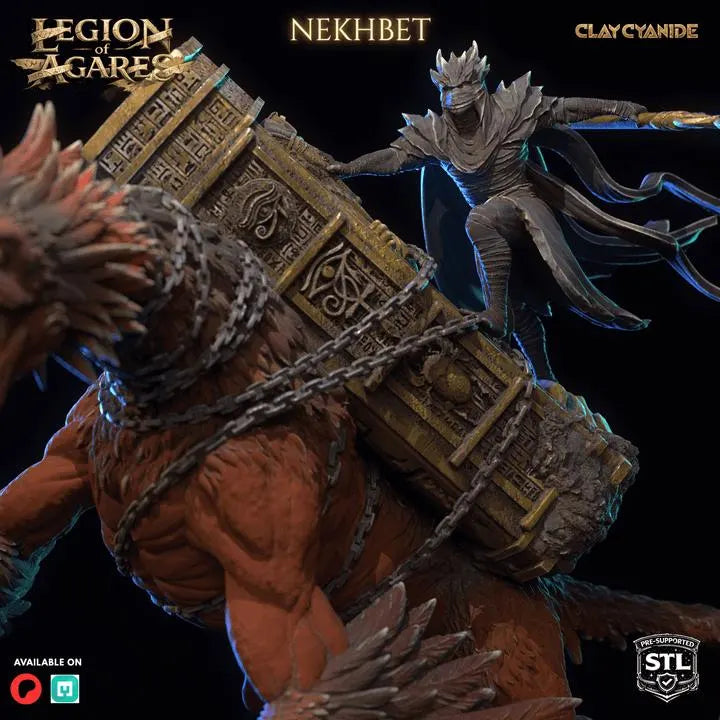 Legion of Agares – DnD Miniatures | Clay Cyanide Resin STL | Fantasy Tabletop Creature Figures