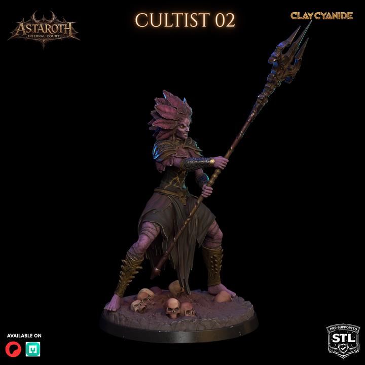 Astaroth – Infernal Court Miniature | Clay Cyanide DnD Compatible Resin STL | Dark Fantasy Tabletop Demon Figure