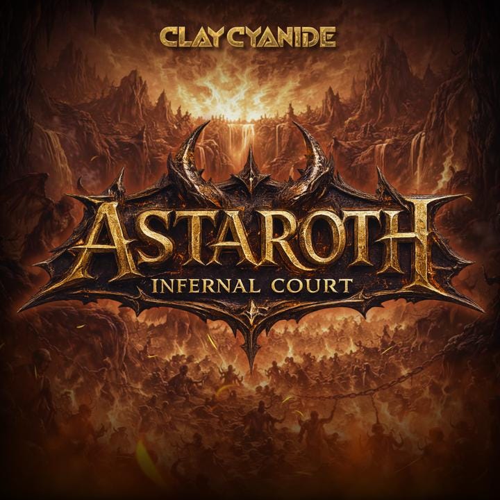 Astaroth – Infernal Court Miniature | Clay Cyanide DnD Compatible Resin STL | Dark Fantasy Tabletop Demon Figure