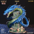 Sugaar Snake Demon Miniature – Dark Fantasy TTRPG Resin Figure (Pre-Supported)