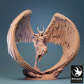 Angel Fighter – DnD Miniature | Resin TTRPG STL Figure | Rescale Tabletop RPG Celestial Warrior Model