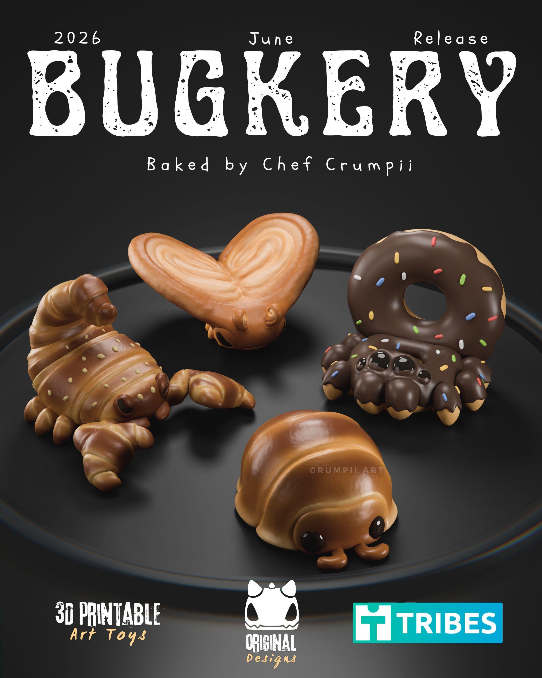 Grumpii Bugkery Collectible Toy Figurine – 3D Printable Fantasy Creature Models