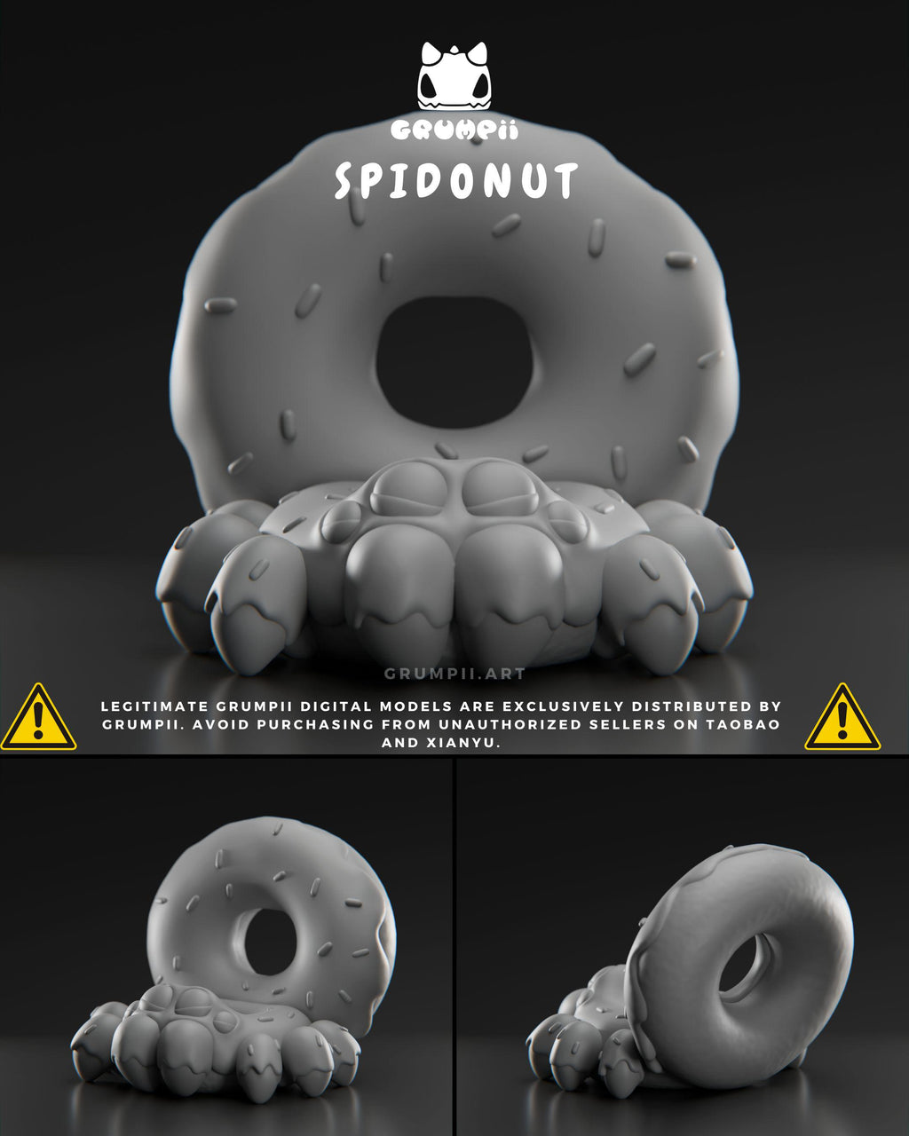 Grumpii Bugkery Collectible Toy Figurine – 3D Printable Fantasy Creature Models