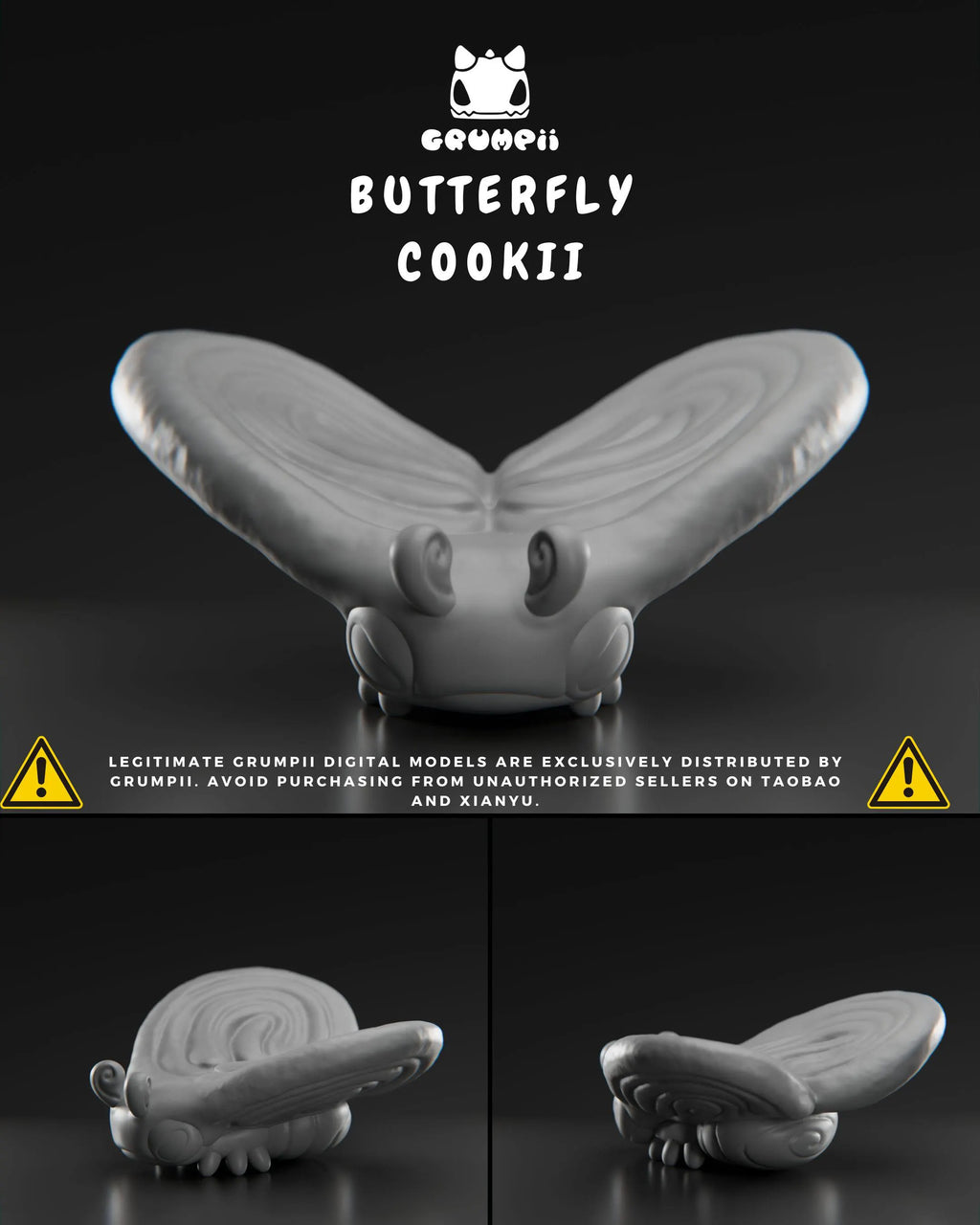 Grumpii Bugkery Collectible Toy Figurine – 3D Printable Fantasy Creature Models