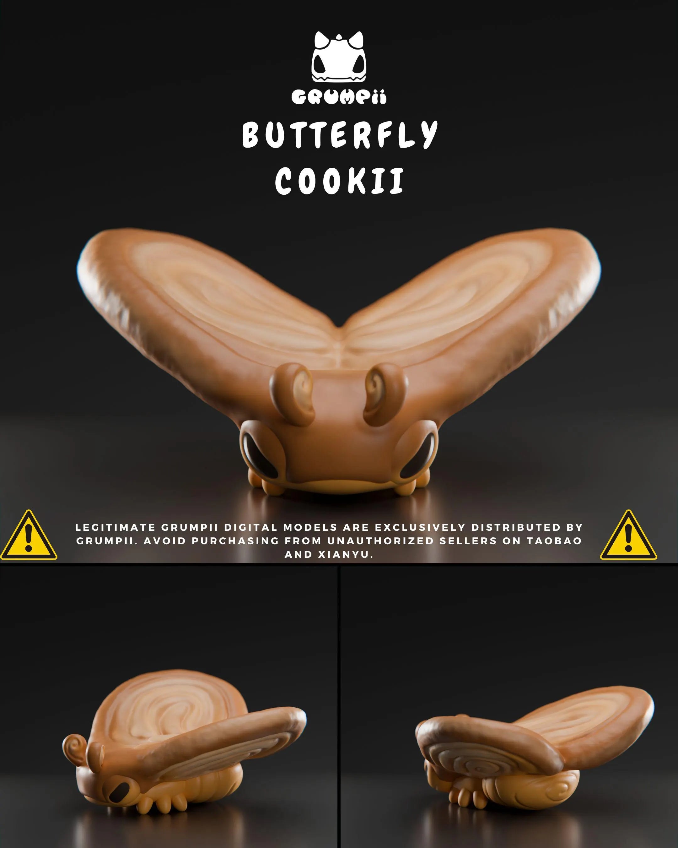 Grumpii Bugkery Collectible Toy Figurine – 3D Printable Fantasy Creature Models