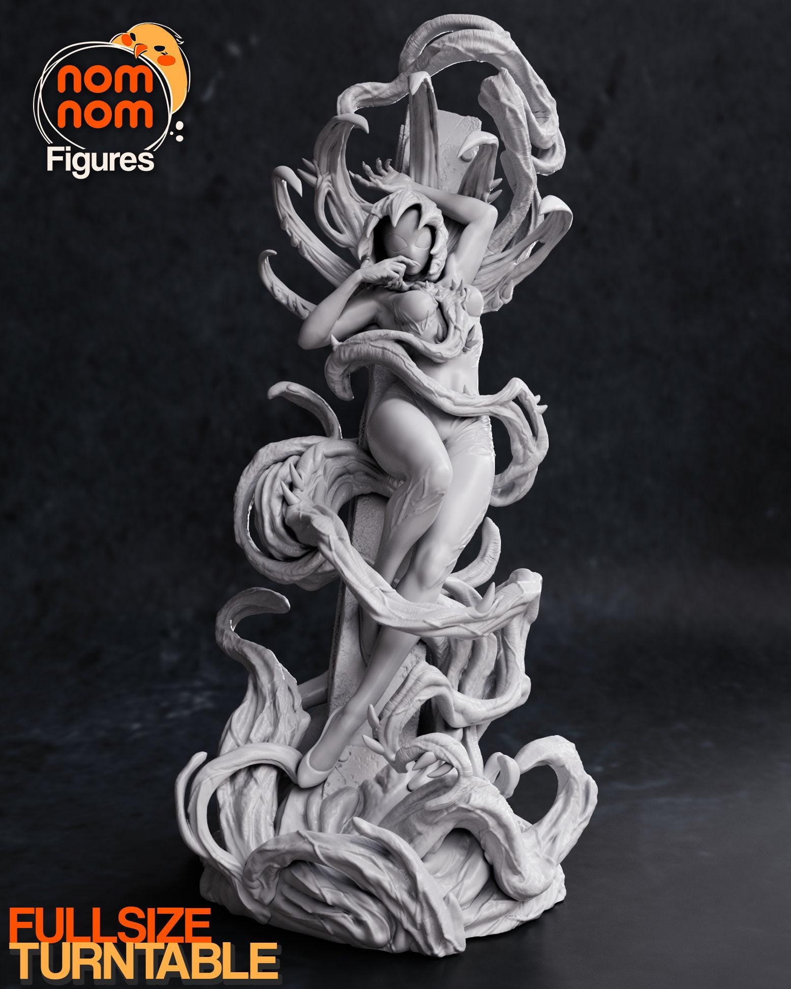 Gwenom Symbiote Anti-Heroine Statue | Unpainted Resin Figure Garage Kit (1/10 Scale)