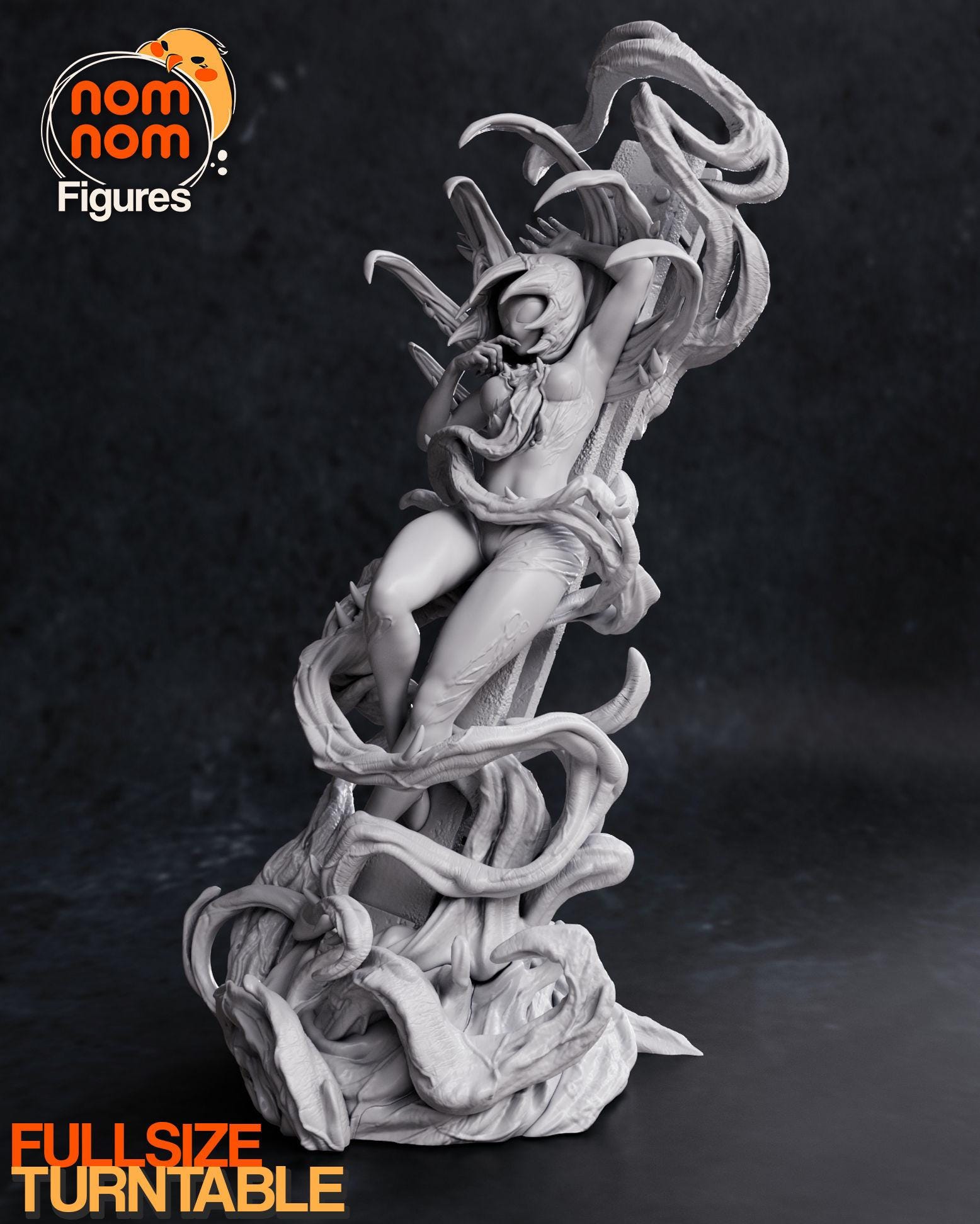 Gwenom Symbiote Anti-Heroine Statue | Unpainted Resin Figure Garage Kit (1/10 Scale)