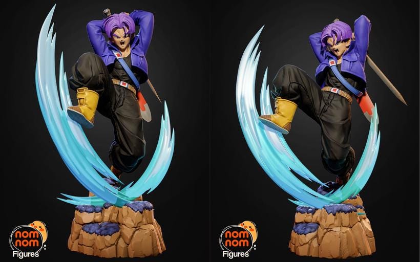Trunks Future Swordsman Anime Statue | 1/10 1/6 Scale Unpainted Resin Garage Kit